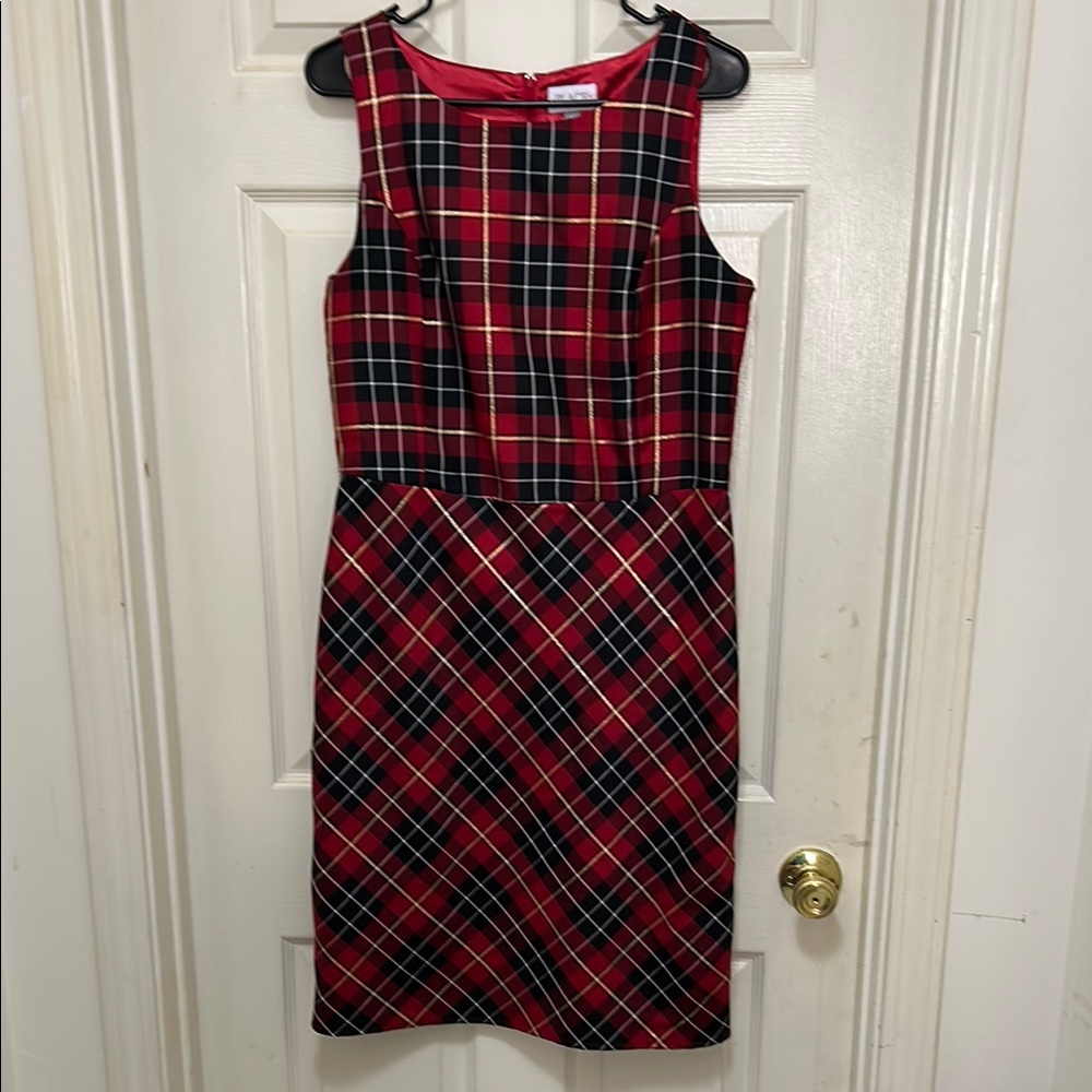 Plaid Sleeveless Dress